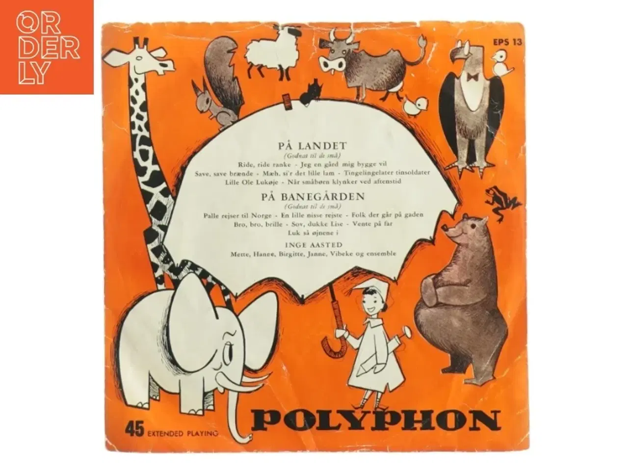 Billede 1 - Børne Polyphon vinylplade EPS 13 (str. 18 x 18 cm)