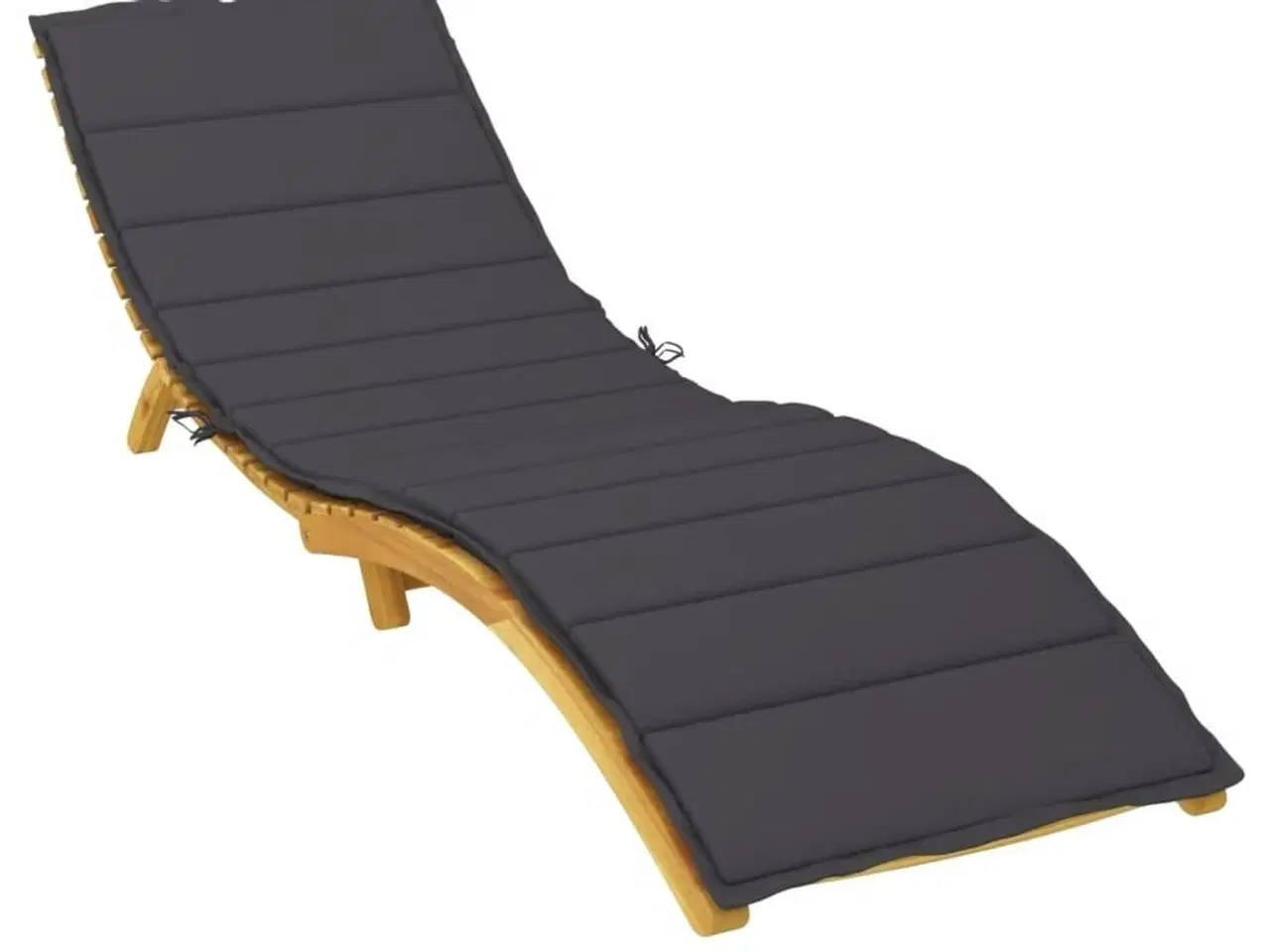 Billede 3 - Hynde til liggestol 200x60x3 cm oxfordstof sort