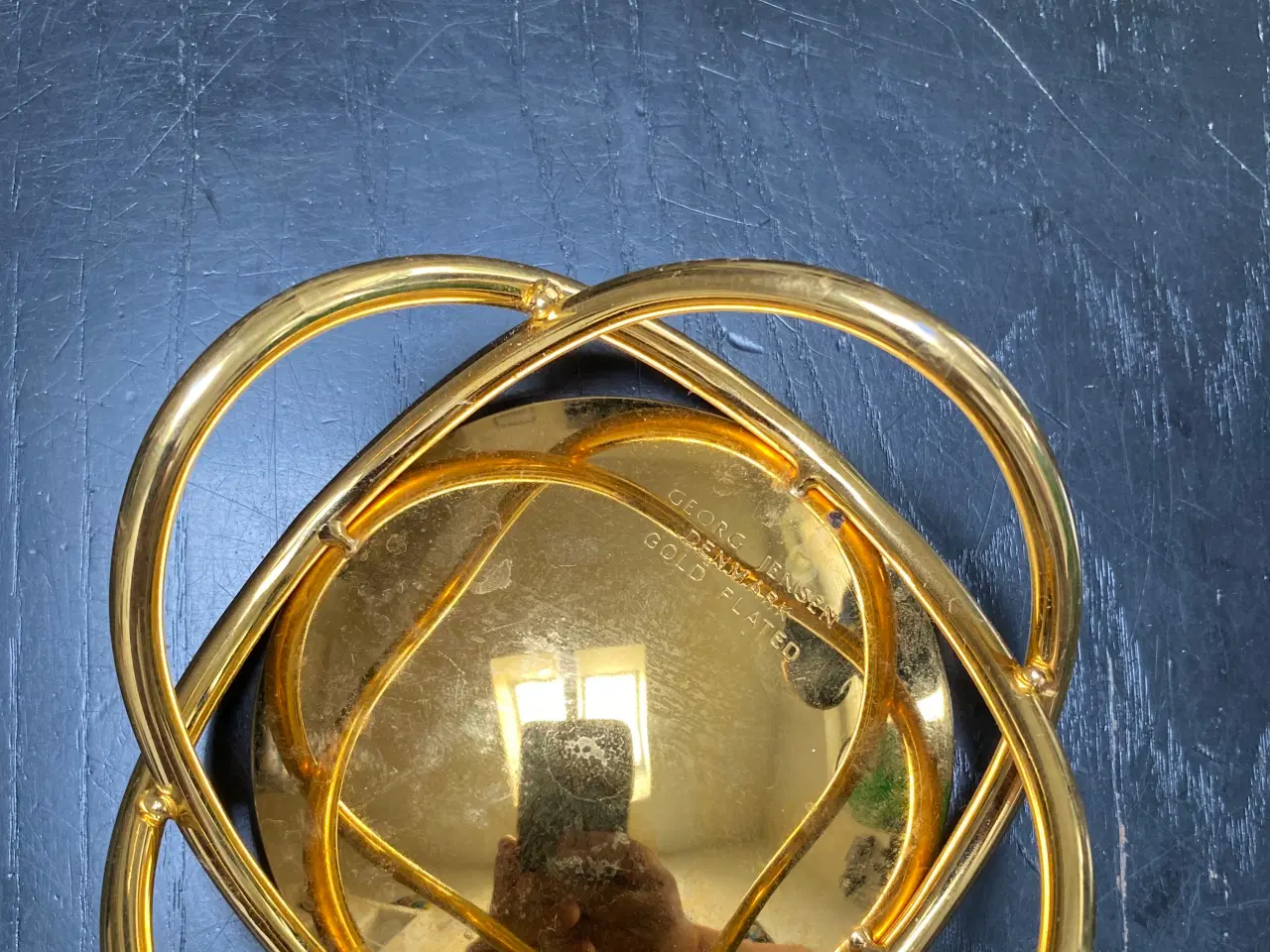 Billede 1 - Georg Jensen lysestage. Guldbelagt