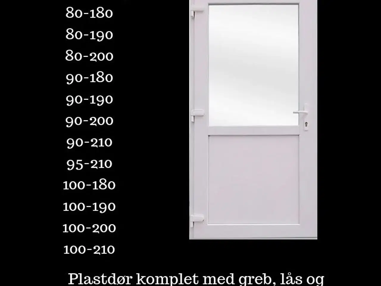 Billede 6 - Ny plast dør H 195
