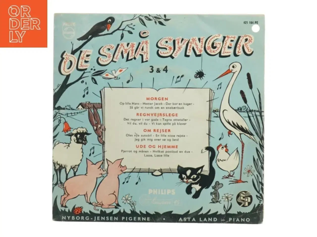 Billede 1 - Vinyl EP &#39;De små synger&#39; (str. 18 x 18 cm)