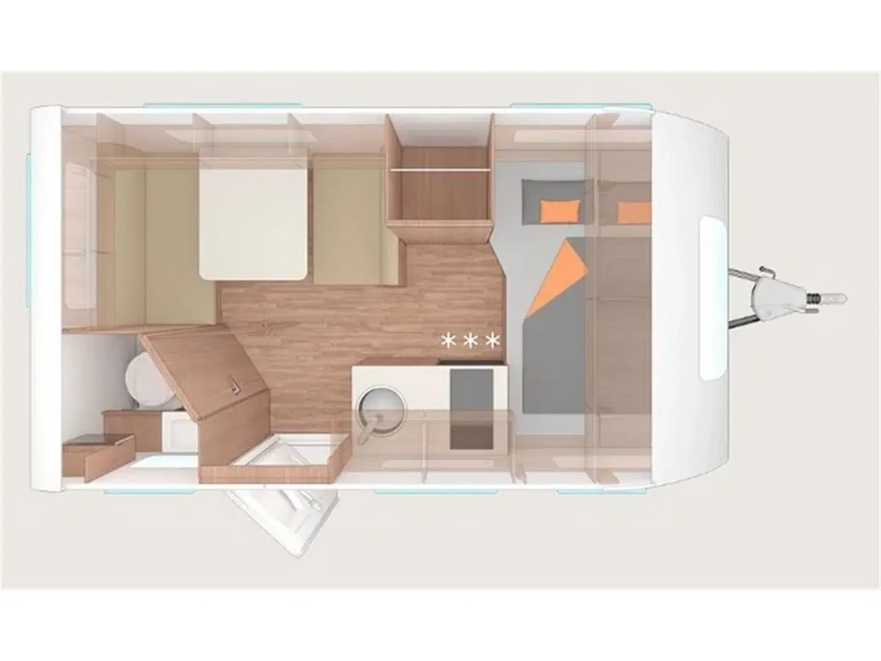 Billede 4 - 2022 - Weinsberg CaraCito 390 QD   Weinsberg CaraCito 390 QD 2022 - Kan ses nu hos Camping-Specialisten.dk