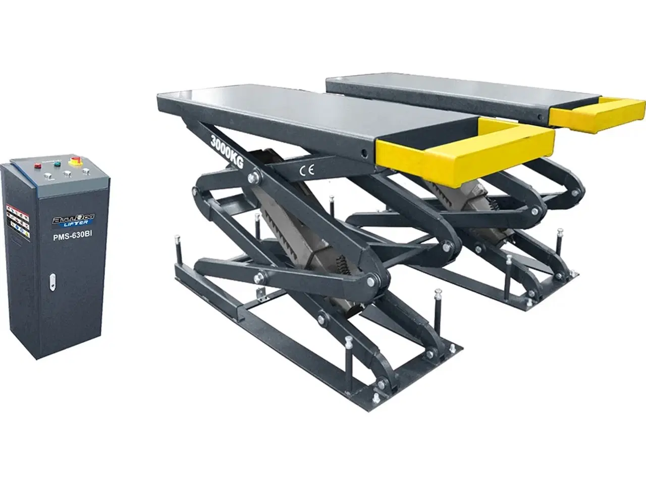 Billede 1 - Bulldog Lifters PMS-630BI 3.5 Ton hydraulisk sakse lift til nedbygning i gulv - Løfter i 2 meters højde