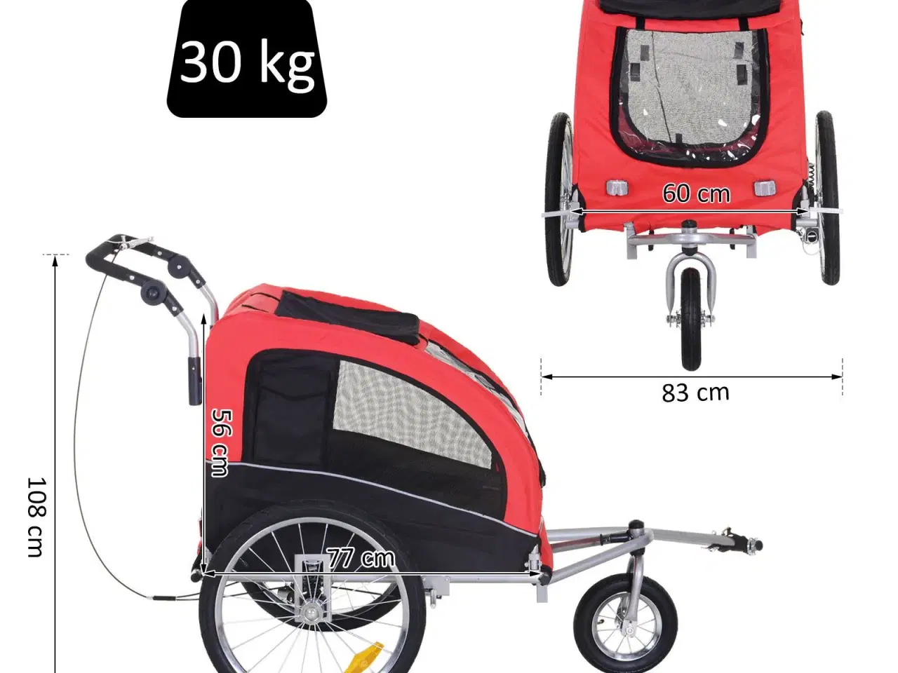 Billede 6 - Cykelanhænger / Jogger Til Hunden