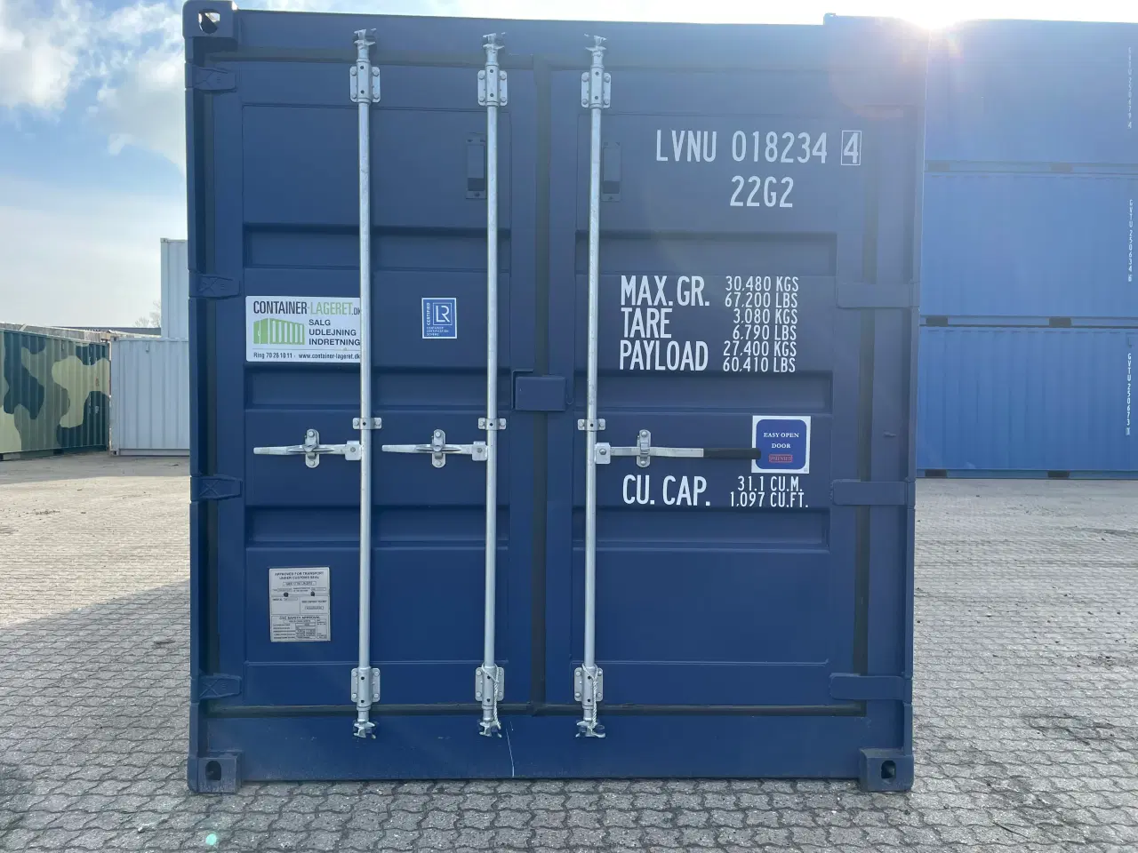 Billede 2 - 20 fods Sidedørs Container NY