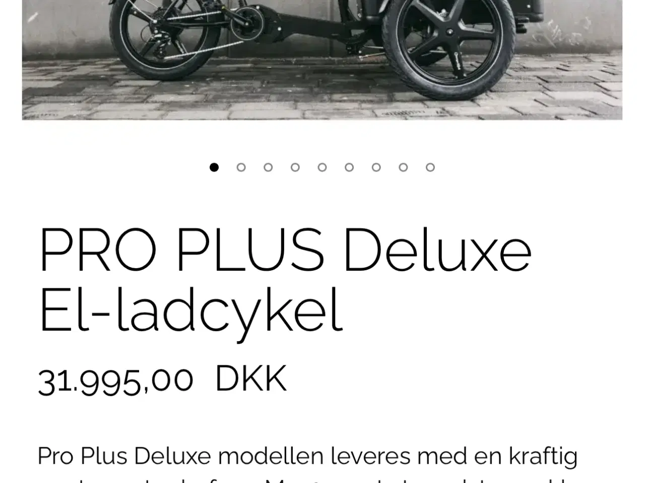 Billede 20 - CargoKid DELUXE el-ladcykel (ny) 