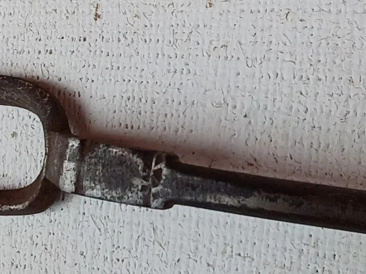 Billede 5 - Antik stegegaffel af dekoreret smedejern.