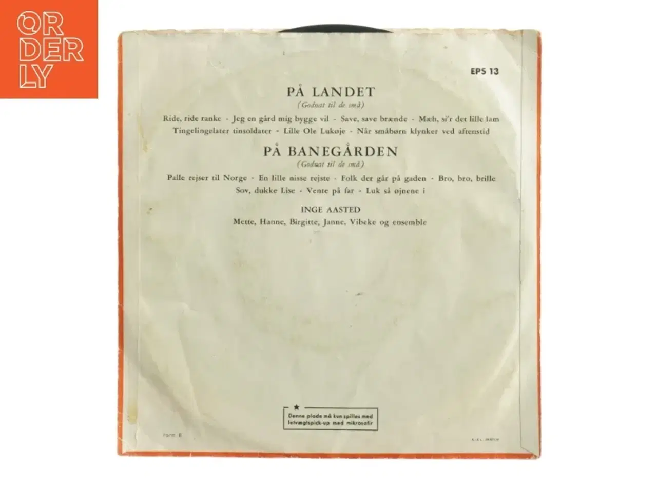 Billede 3 - Børne Polyphon vinylplade EPS 13 (str. 18 x 18 cm)
