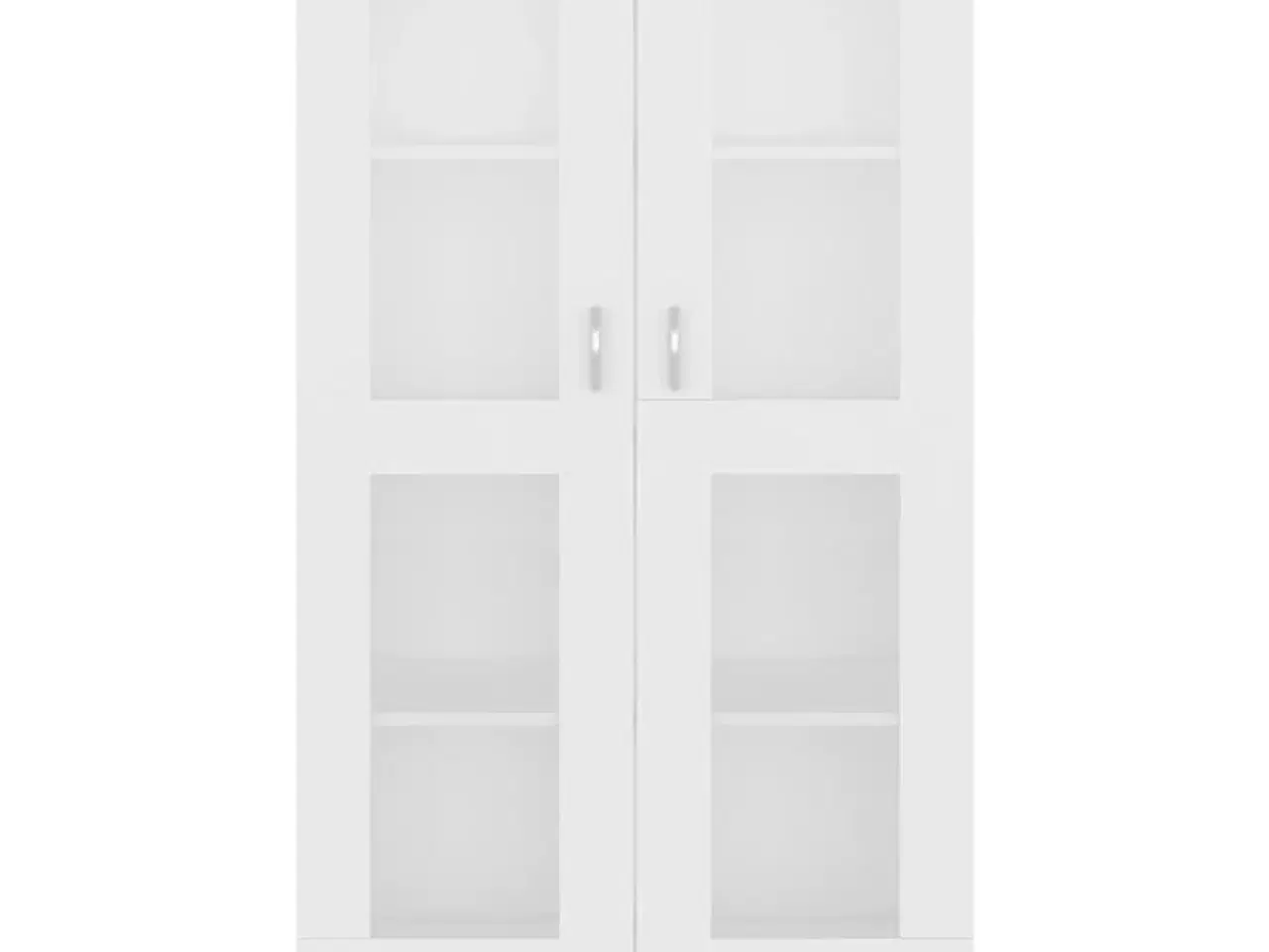 Billede 6 - Vitrineskab 82,5x30,5x150 cm konstrueret træ hvid