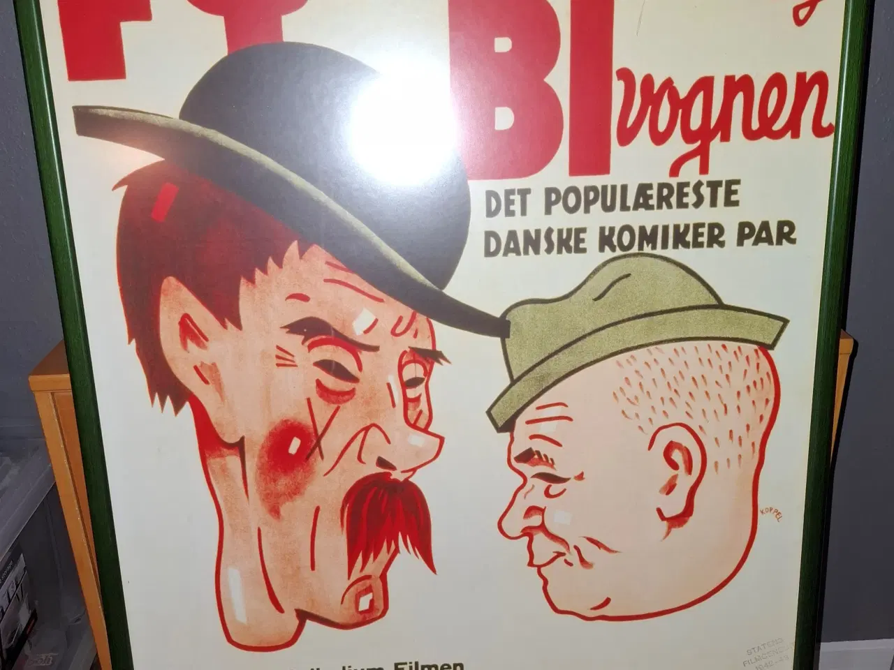 Billede 1 - Indrammet Fy & Bi biograf plakat 