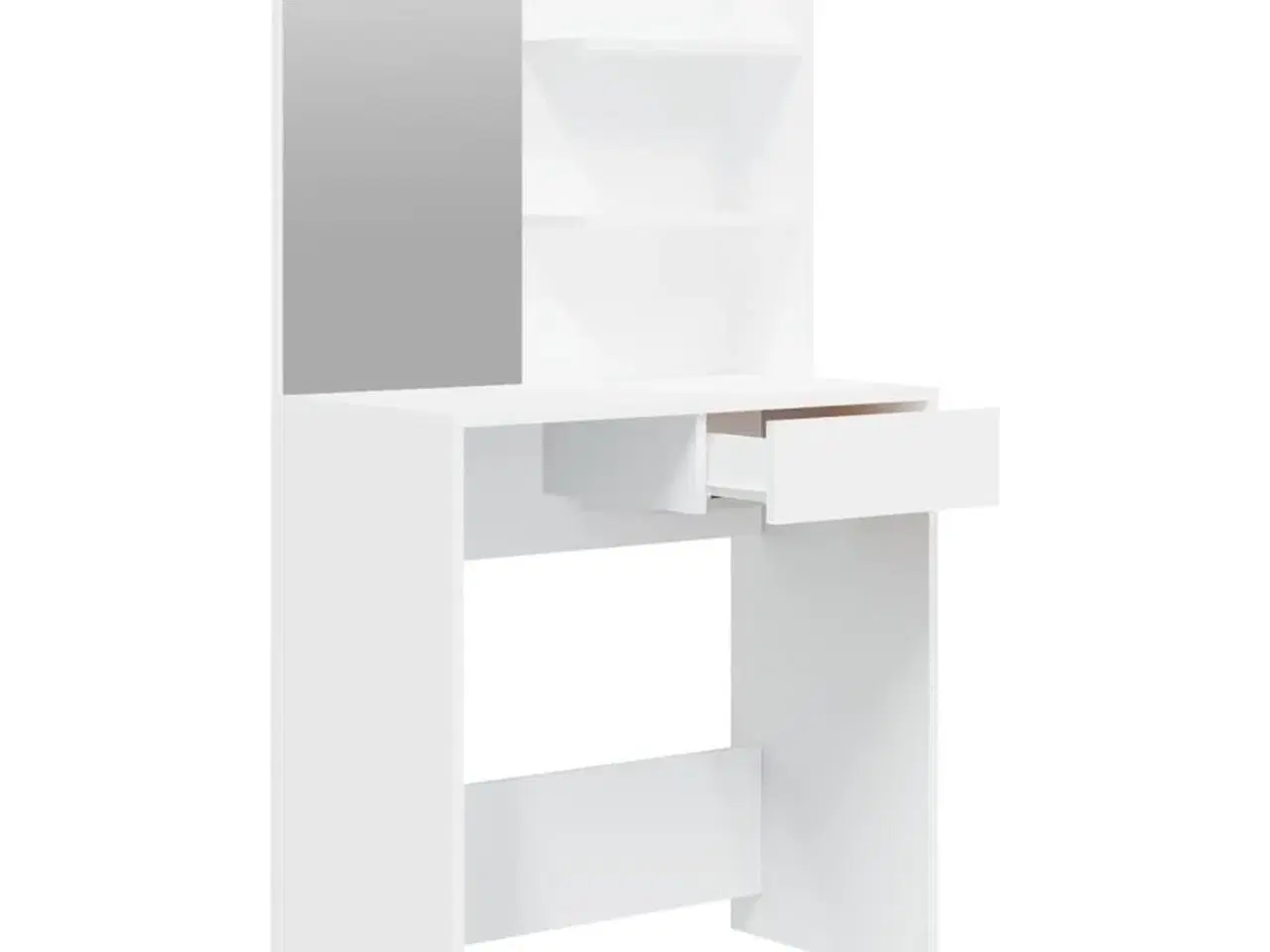 Billede 6 - Makeupbord med spejl 74,5x40x141 cm hvid