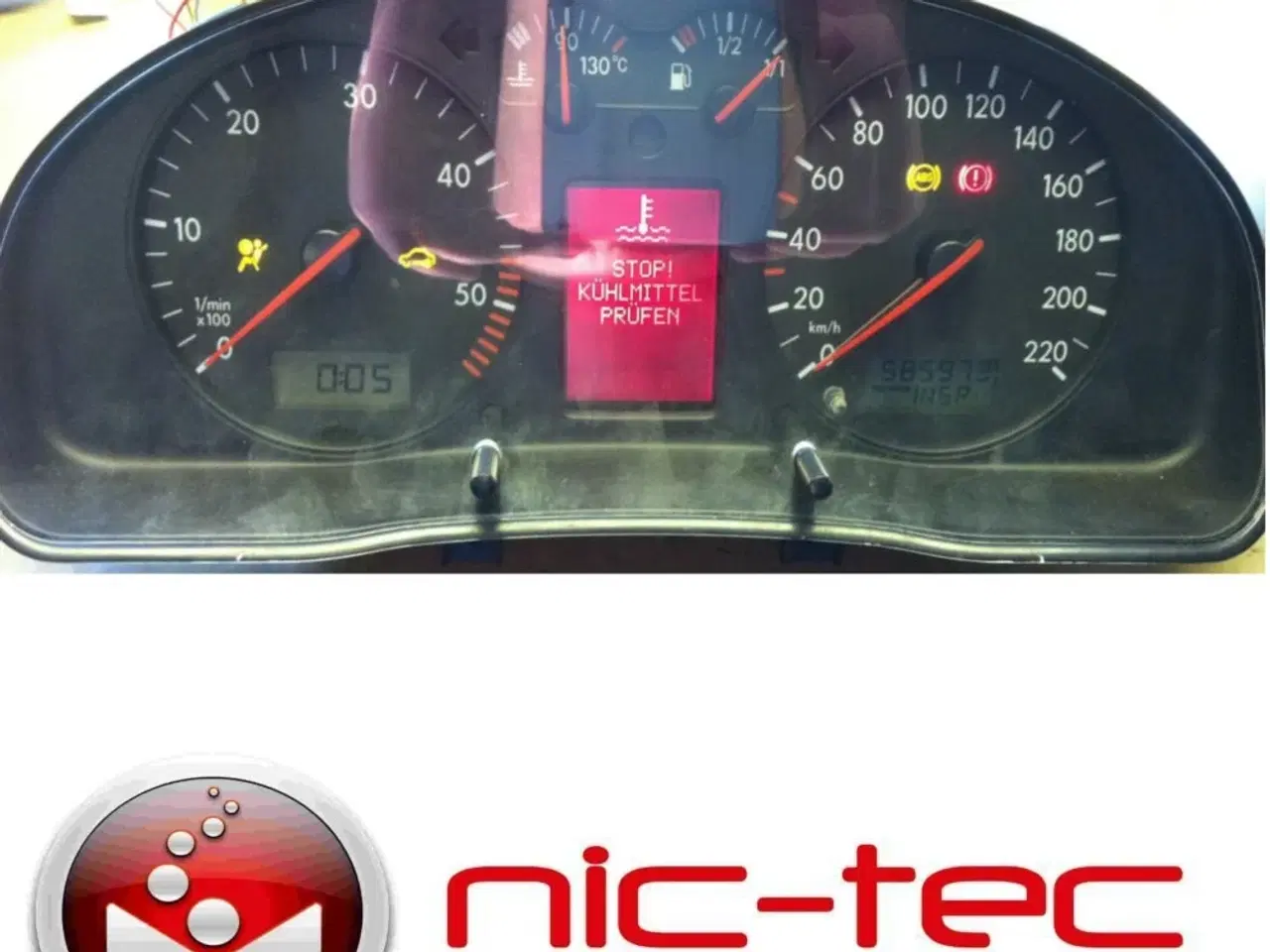 Billede 1 - Passat 3b m. stor MFA Speedometer / Kombi Instrument Rep.