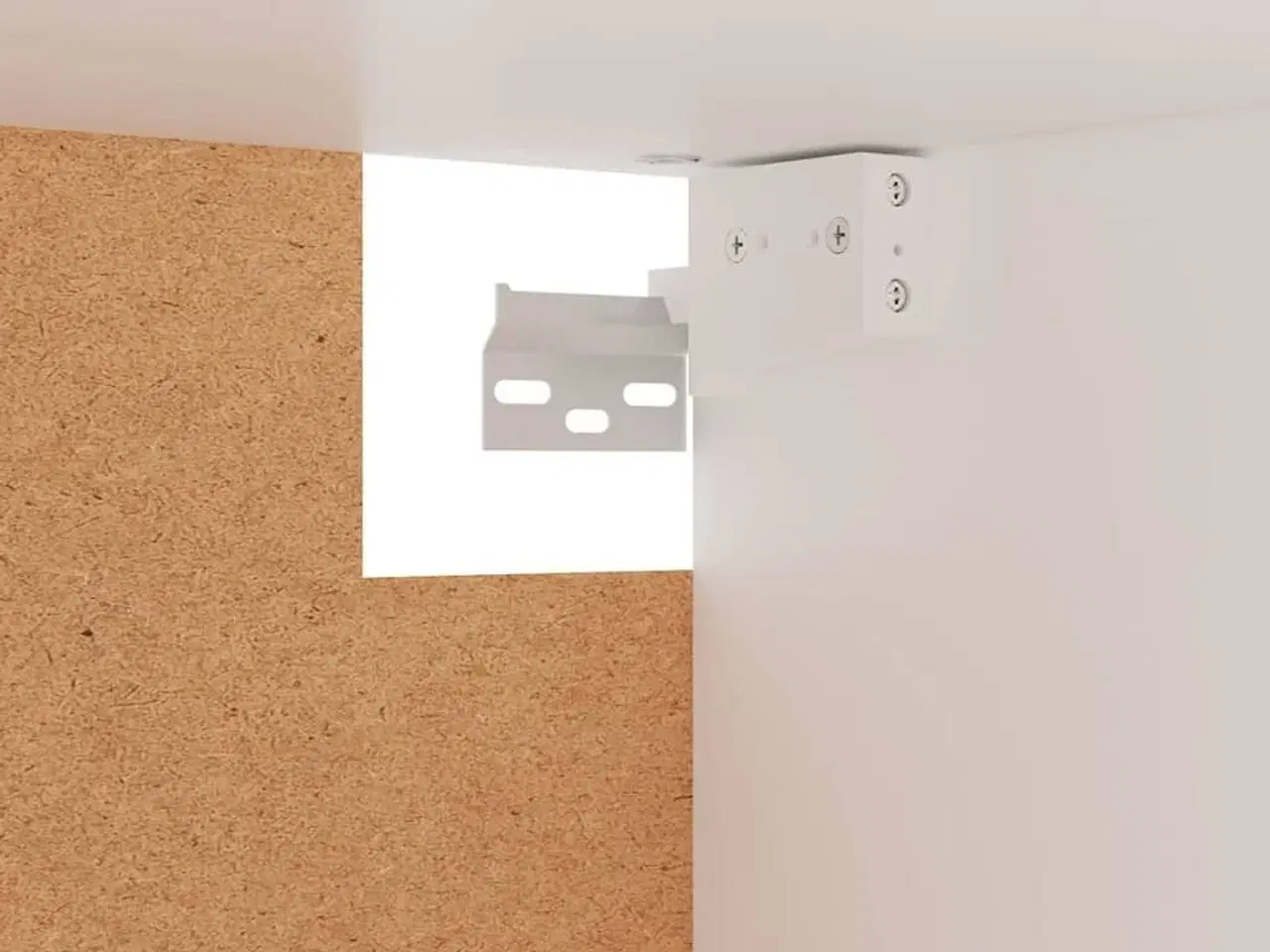 Billede 7 - Garderobeskab 100x32,5x35 cm konstrueret træ hvid