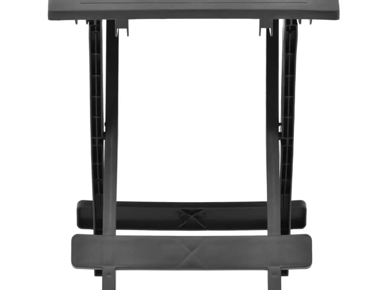 Billede 2 - Foldbart havebord 45x43x50 cm plastik antracitgrå