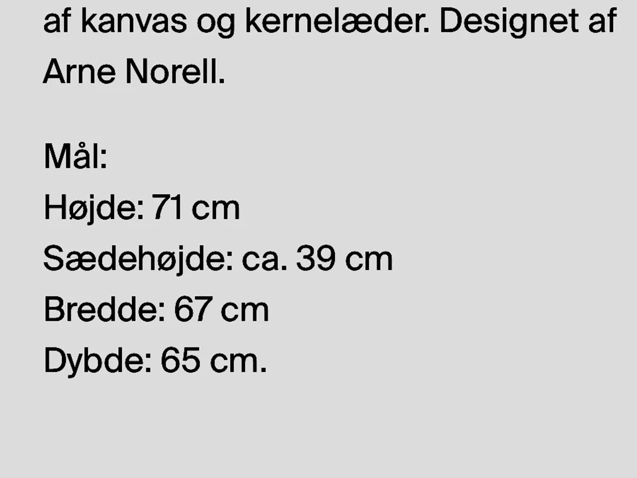 Billede 4 - Designer Safaristol "Scirocco"  Arne Norell
