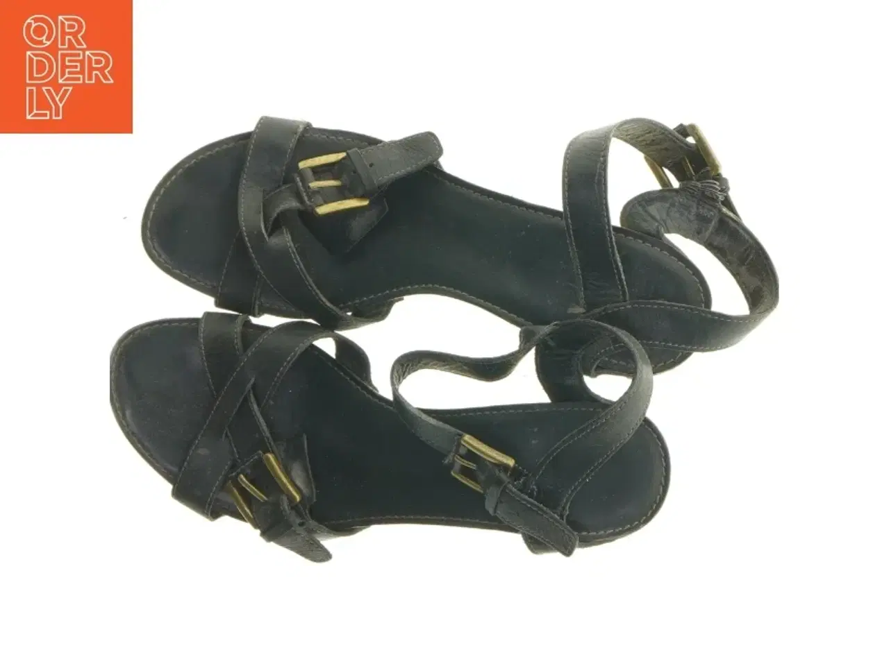 Billede 5 - Sort træ-sandaler fra Ecco (str. 39 )