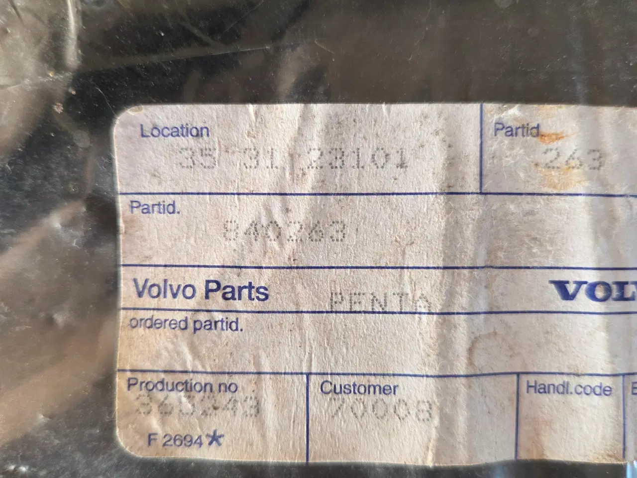 Billede 3 - Brændstofslange Volvo Penta MD5