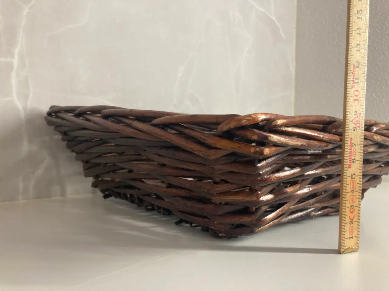 Billede 4 - Fletkurv 30 x 30 x 9 cm