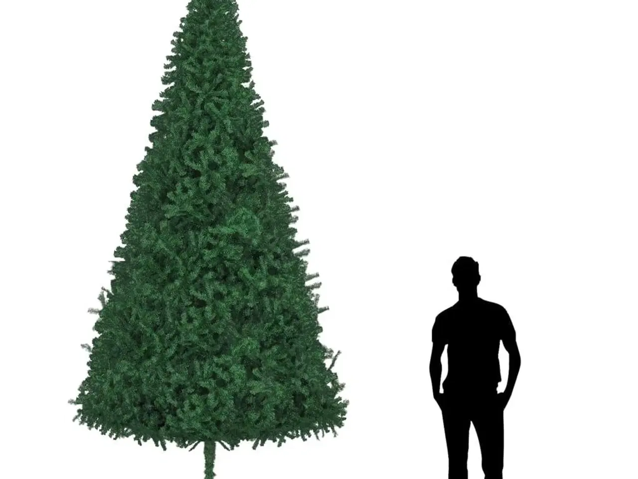 Billede 1 - Kunstigt juletræ 400 cm grøn