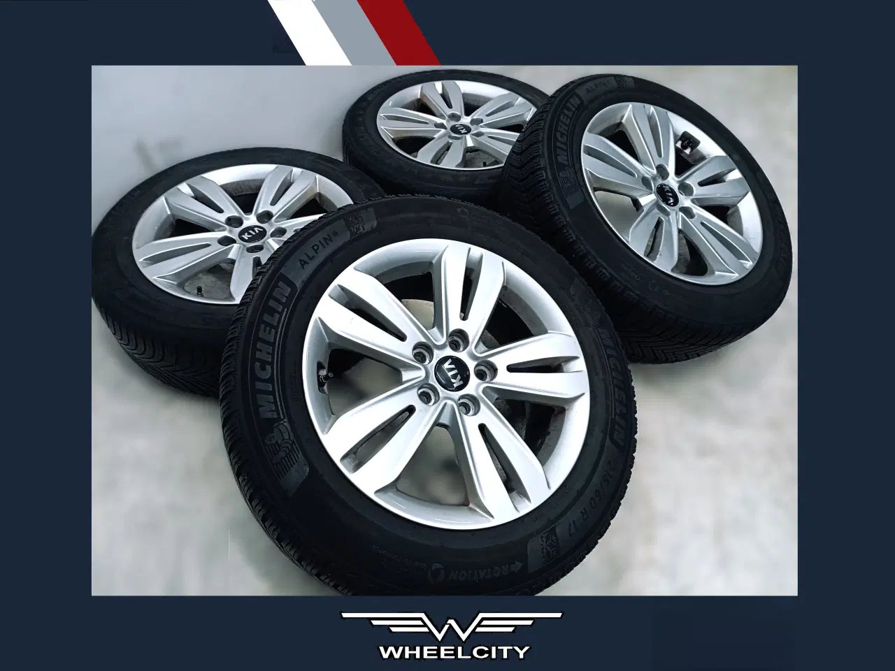 Billede 1 - 5x114,3 17" ET48,5 nav 67,1ø KIA vintersæt TPMS