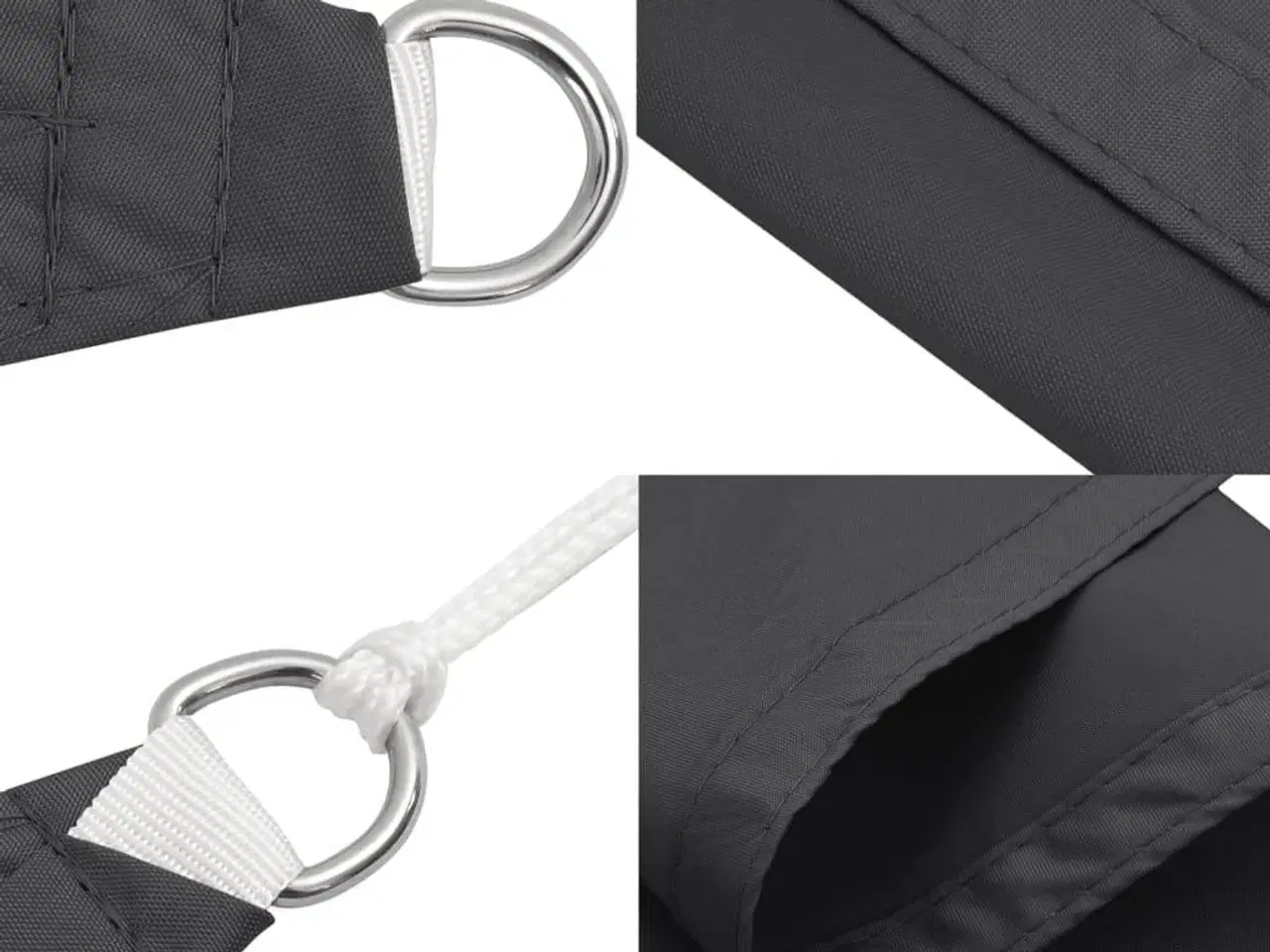 Billede 7 - 42302  Sunshade Sail Oxford Fabric Square 3,6x3,6 m Anthracite