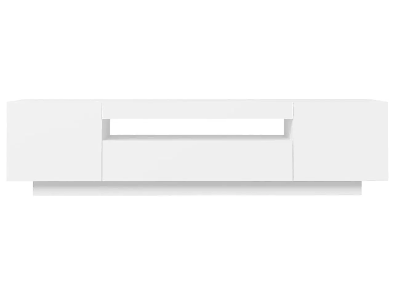 Billede 8 - Tv-skab med LED-lys 160x35x40 cm hvid