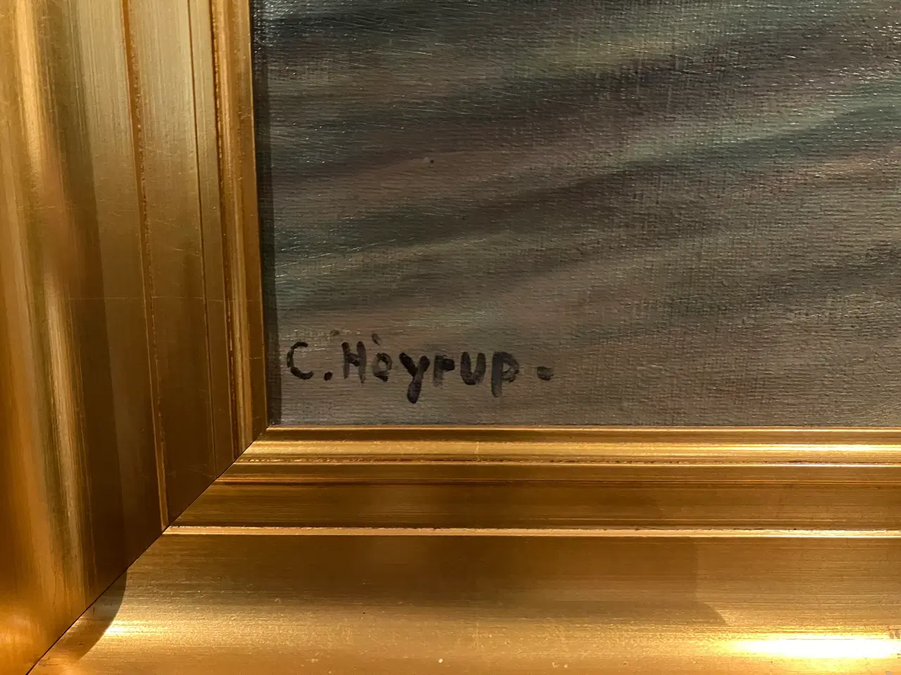 Billede 3 - Natur maleri C. Høyrup