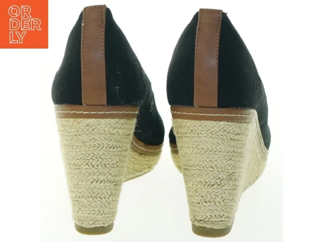 Billede 3 - Sorte espadriller med kilehæl fra Tom Tailor (str. 43 )