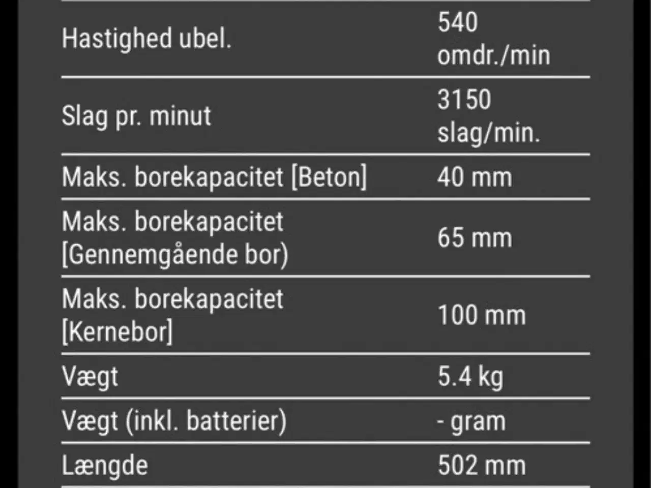 Billede 4 - UDLEJES - DeWalt flexvolt sds-max borehammer 