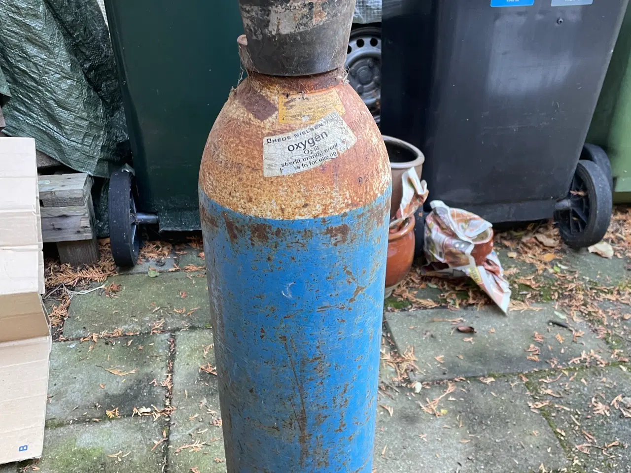 Billede 1 - Svejse udstyr - Gas - Oxygen industri flaske 
