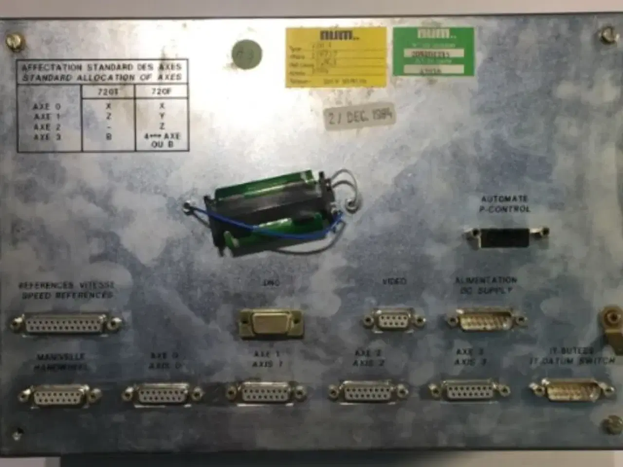 Billede 2 - CNC NUM 720F control