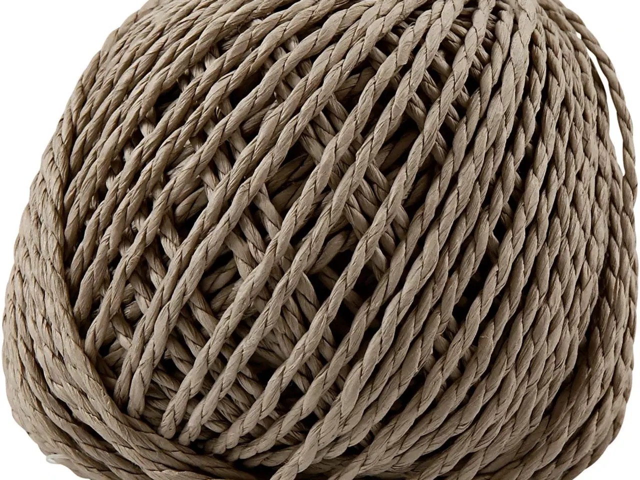 Billede 1 - Lys Brun Papirgarn 2,5-3 mm - 150 g, 40 m