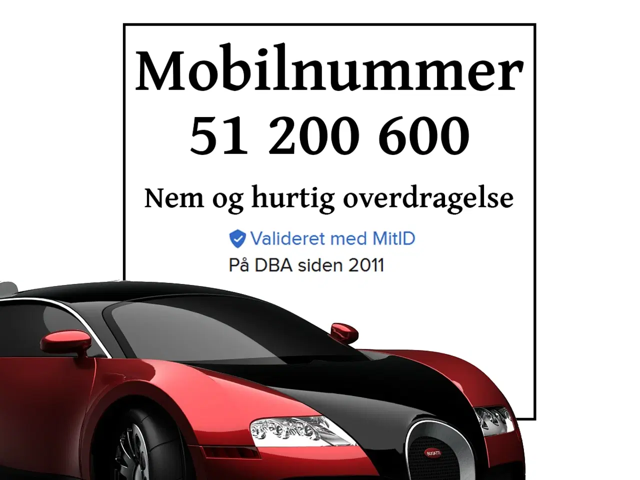 Billede 1 - Guldnummer 51 200 600