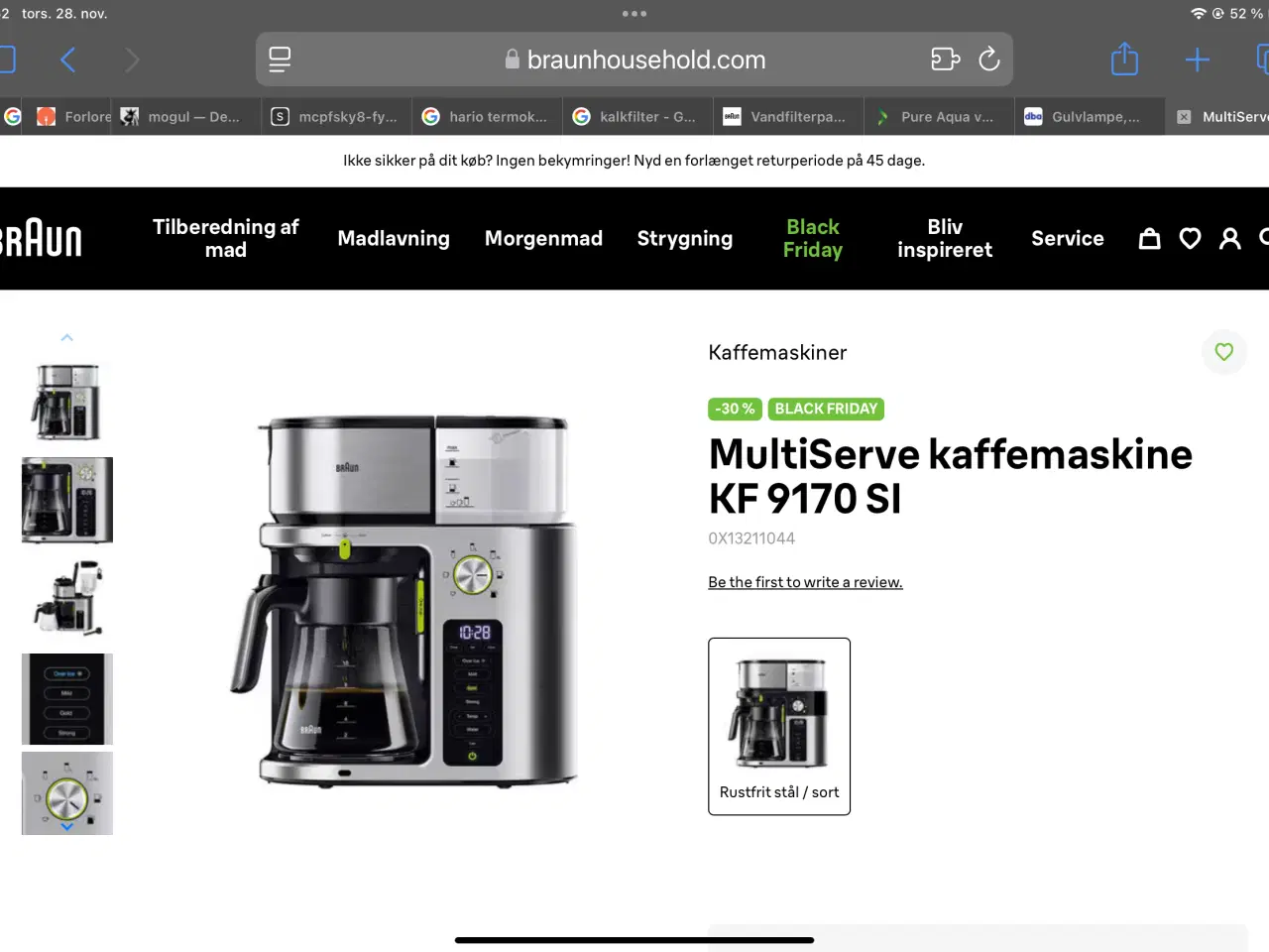 Billede 2 - Kaffemaskine Braun KF9170 SI