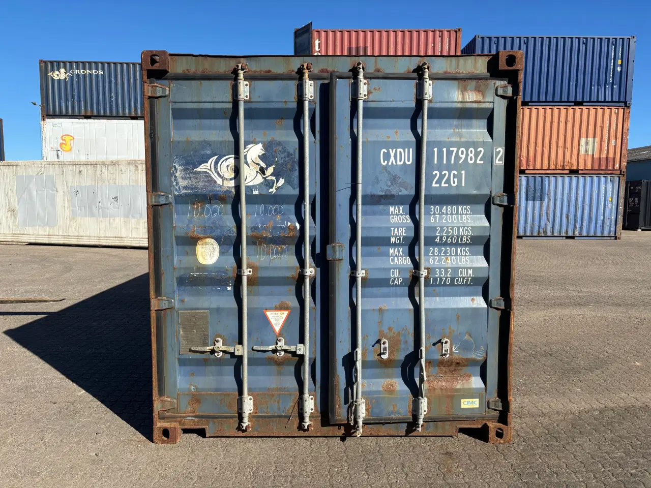 Billede 1 - 20 fods Container - ID: CXDU 117982-2