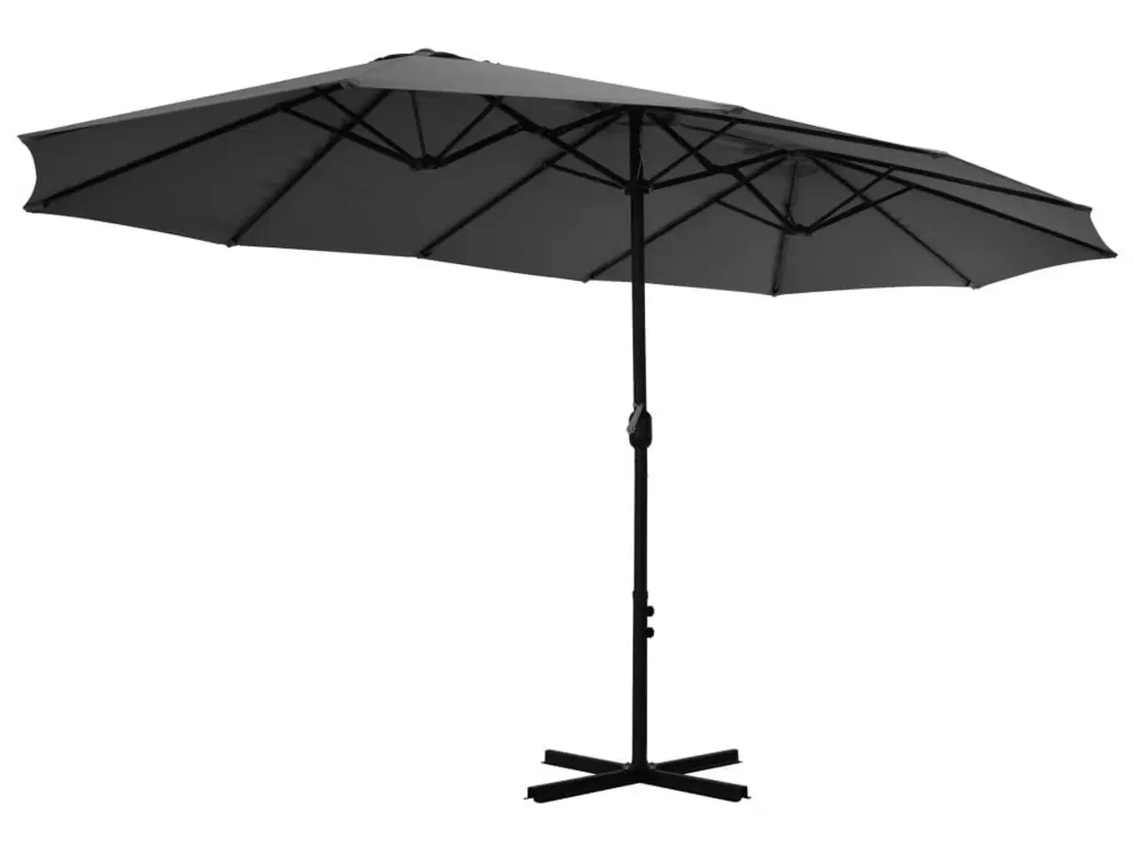 Billede 4 - Parasol 460x270 cm aluminiumsstang antracitgrå