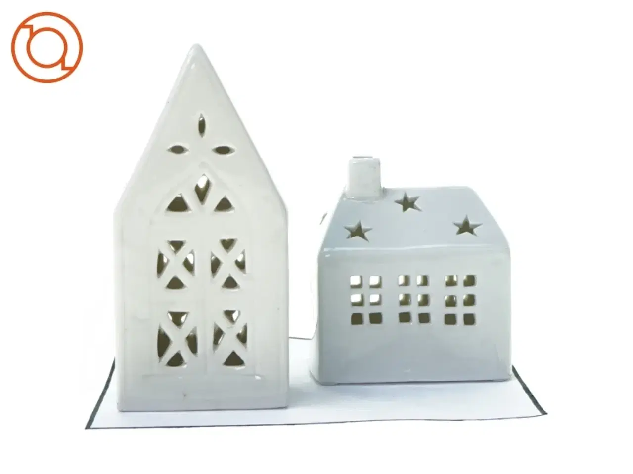 Billede 1 - Huslysestager fra Herstal (str. 10 x 8 x 11 cm og 8 x 6 x 17 cm)