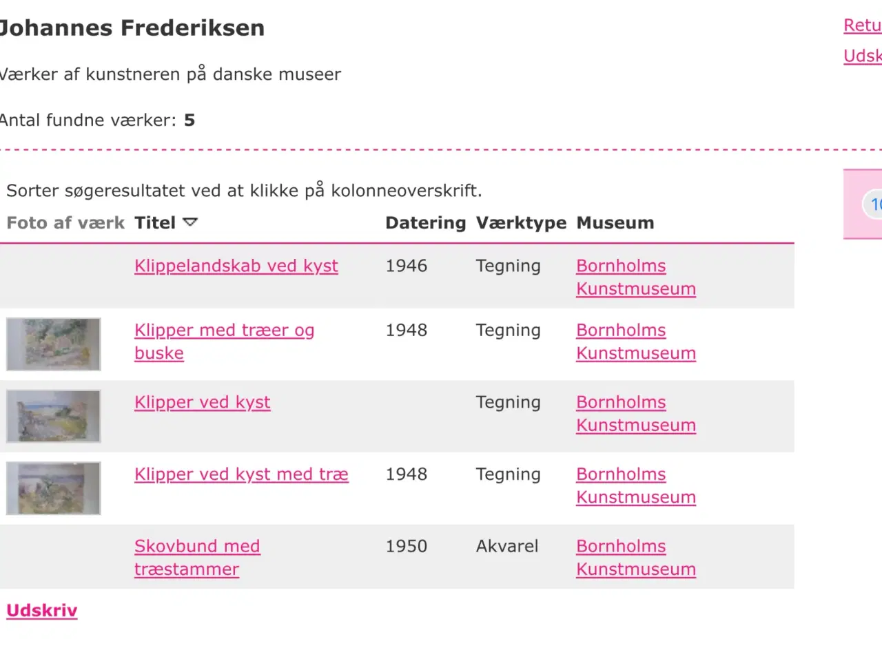Billede 2 - Johannes Frederiksen akvarel