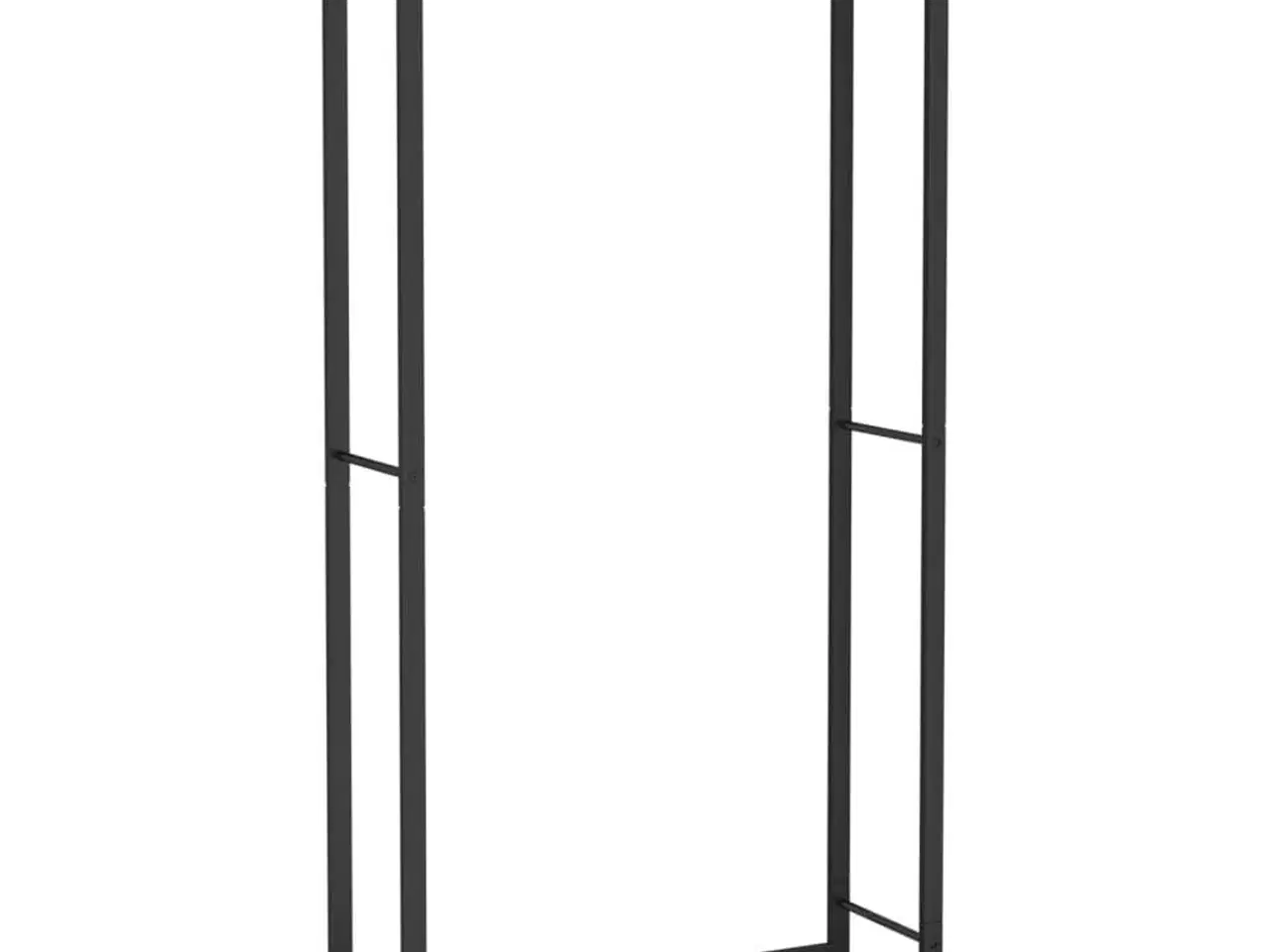 Billede 2 - Brændestativ 80x28x154 cm stål matsort