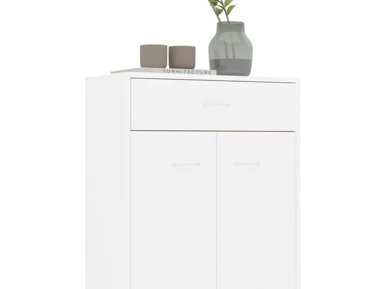 Billede 4 - Skænk 60x30x75 cm konstrueret træ hvid
