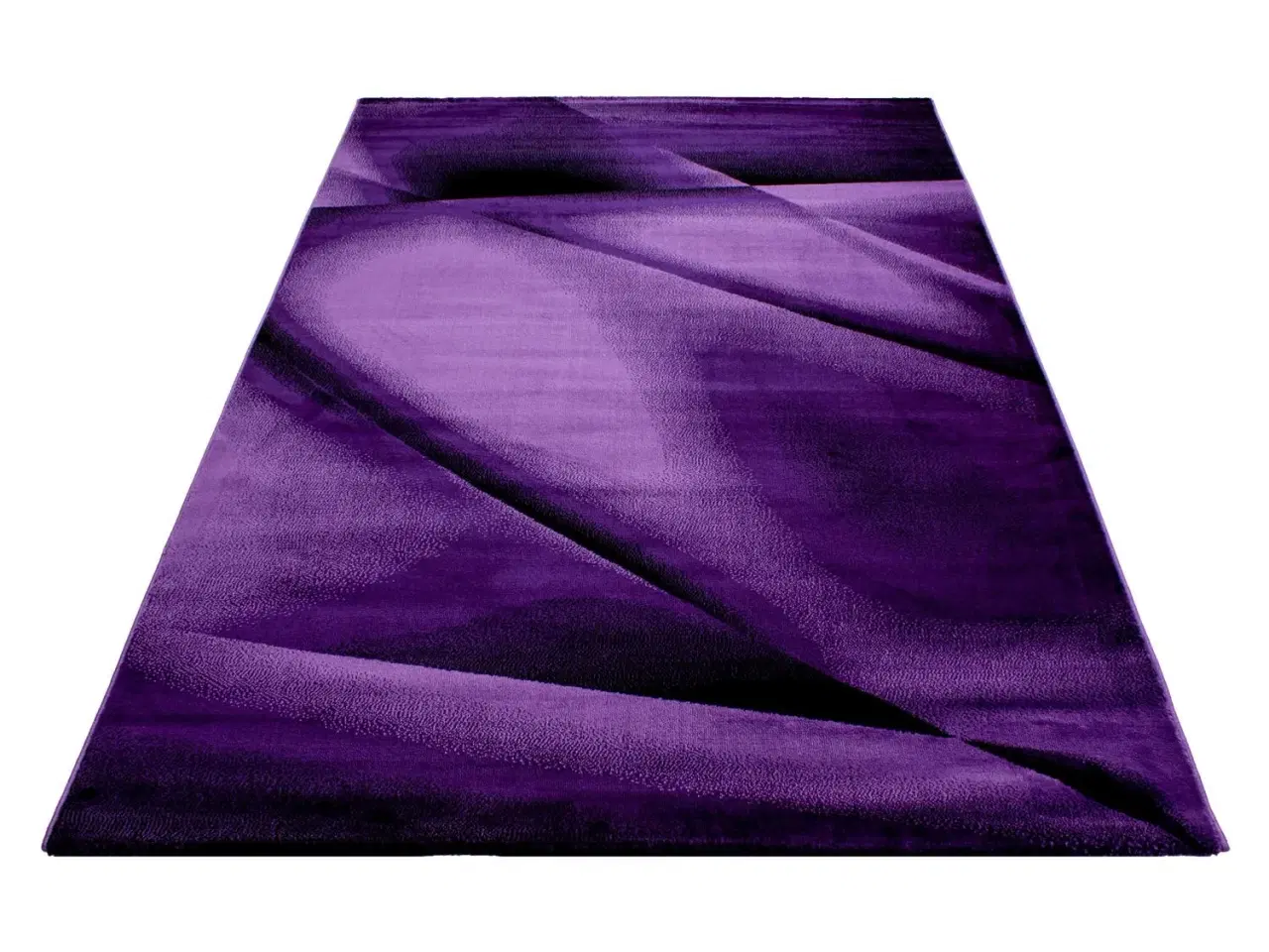 Billede 3 - Miami Kortluvet tæppe Abstrakt - Lilla - 240x340