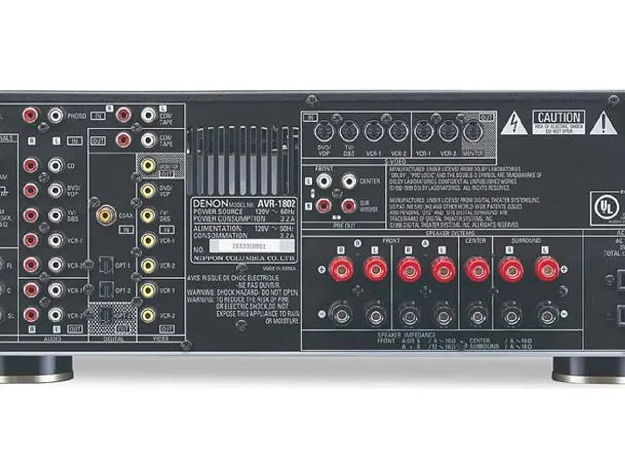 Billede 6 - Denon AVR-1802 Forstærker med indbygget RIAA amp
