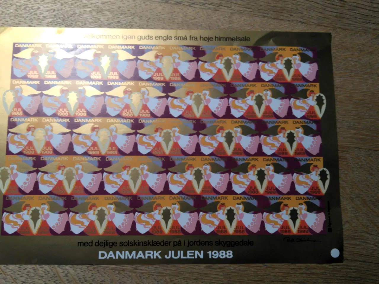 Billede 7 - 4 Danske juleark 1993-97 til stærk nedsat pris 