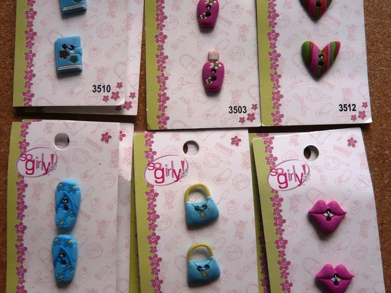 Billede 1 - Knapper, So girly!