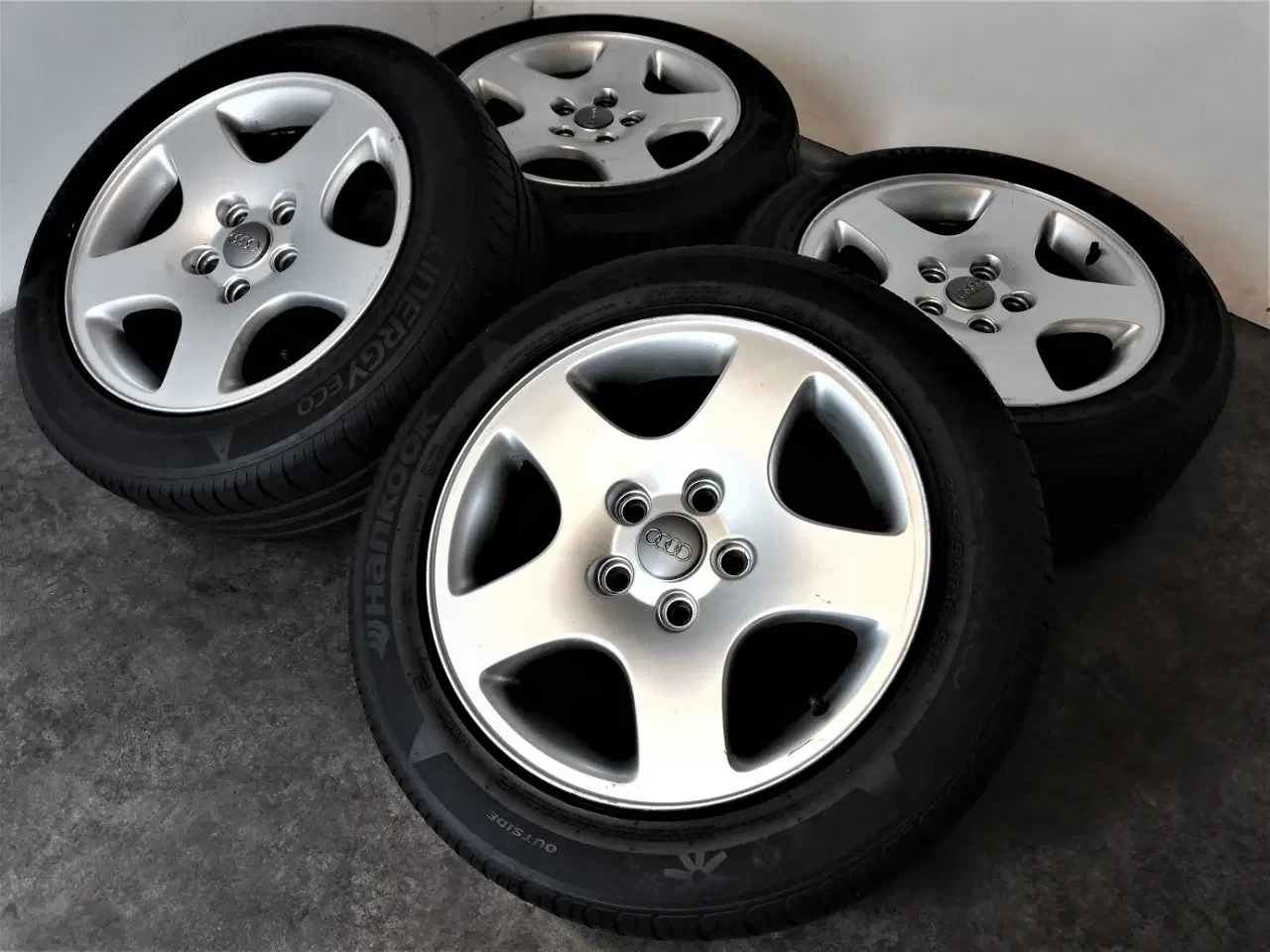 Billede 2 - 5x112 16" ET45 nav 57,1ø Audi sommersæt