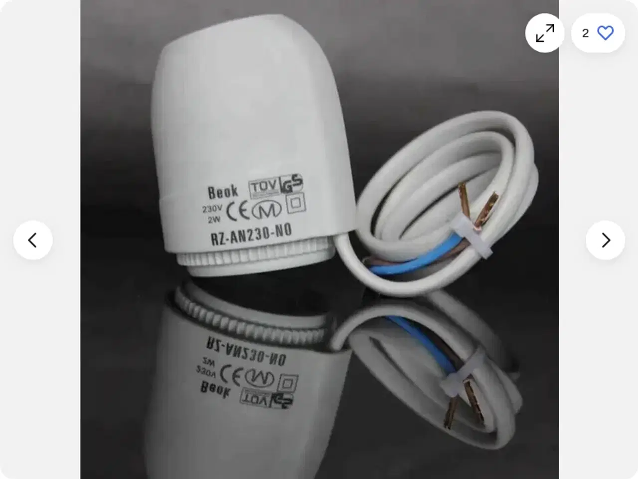 Billede 7 - 1 gulvvarmestyring 230V og 8 rumtermostater og 8 a