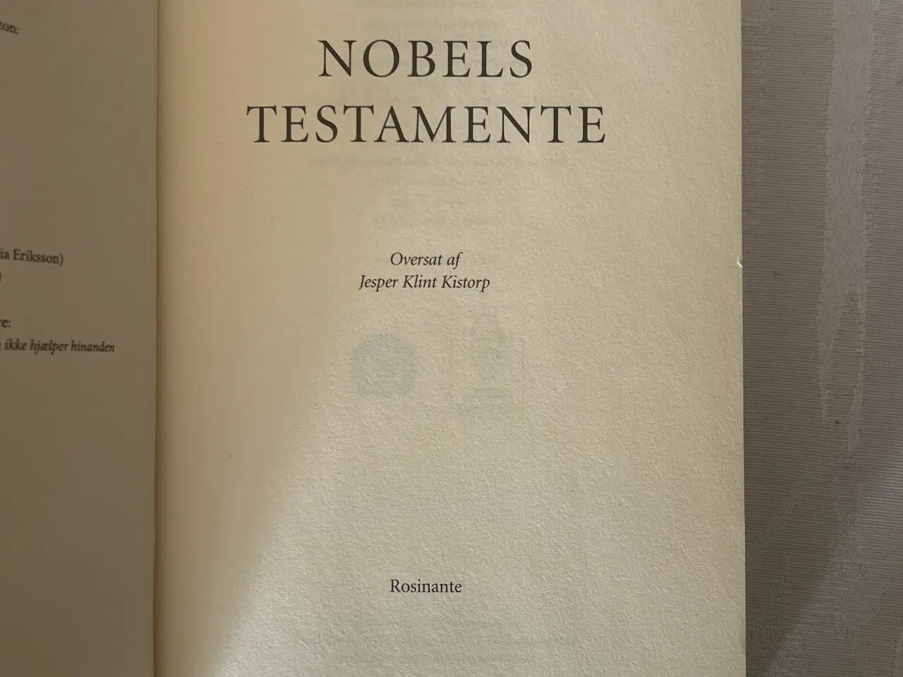 Billede 3 - Liza Marklund: Nobels testamente