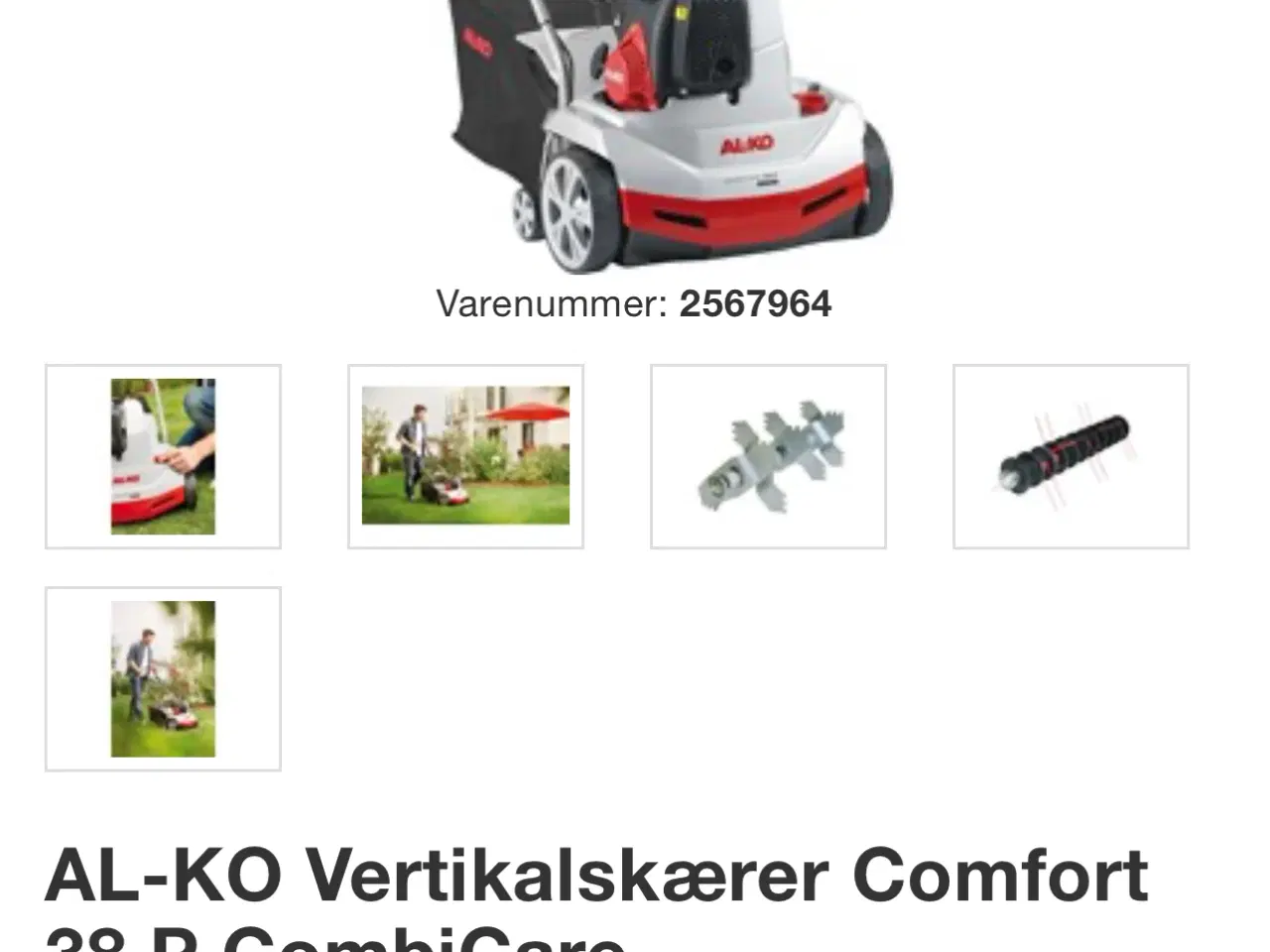 Billede 5 - AL-KO Vertikalskærer Comfort 38 P CombiCare