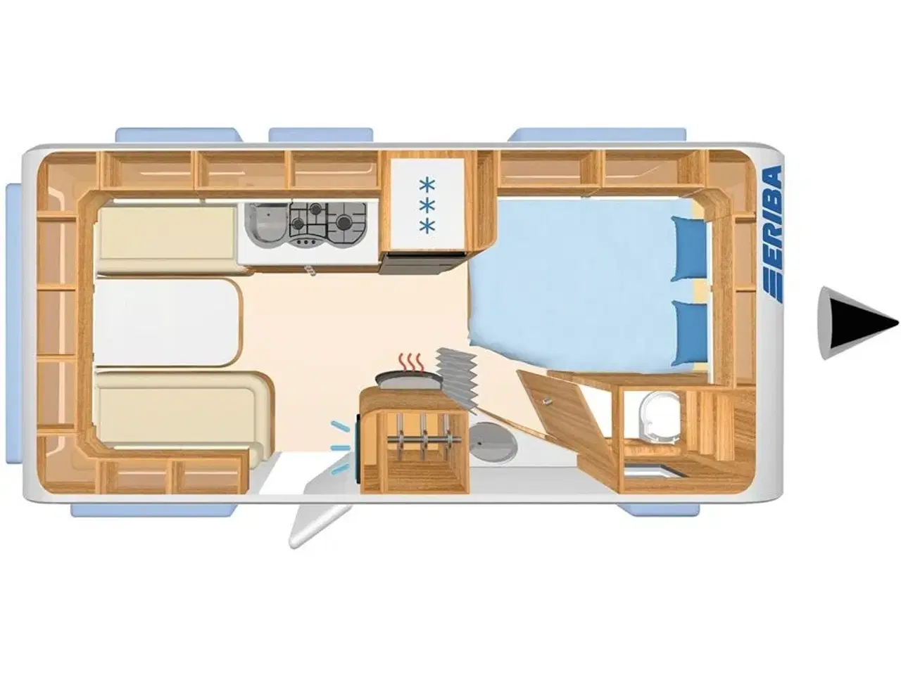 Billede 2 - 2017 - Hymer Eriba Exciting 485   Superflot kvalitetsvogn, 1 ejers, m/MOVER + EL-STØTTEBEN + GULVTEMP. mv.
