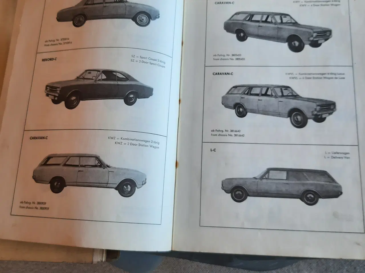 Billede 8 - OPEL  brochure og reservedele katalog  
